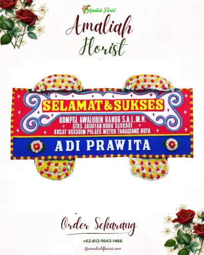 Karangan Bunga Ucapan Selamat di Sumberadi