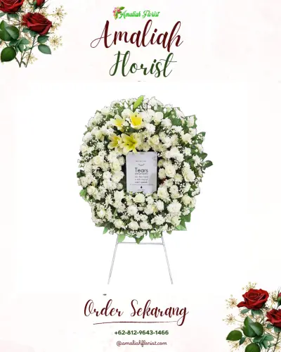 Krans Bunga Duka Cita di Sumberadi